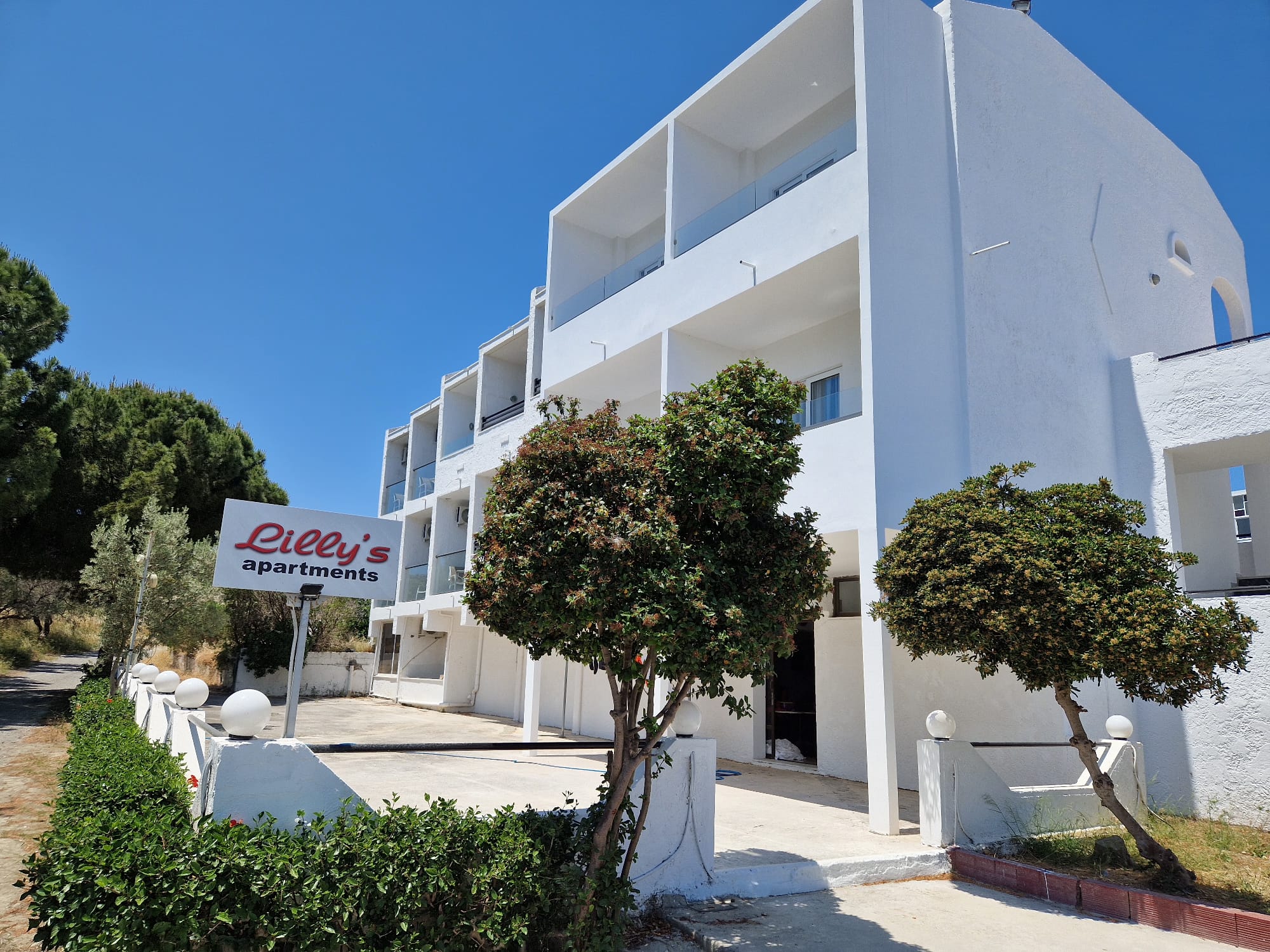 Apartmány s All inclusive na ostrově Rhodos.