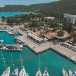 sea port in coastal town