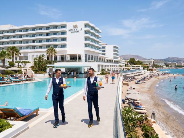 Proč v Mitsis Alila číšníci bruslí? Vše, co potřebujete vědět