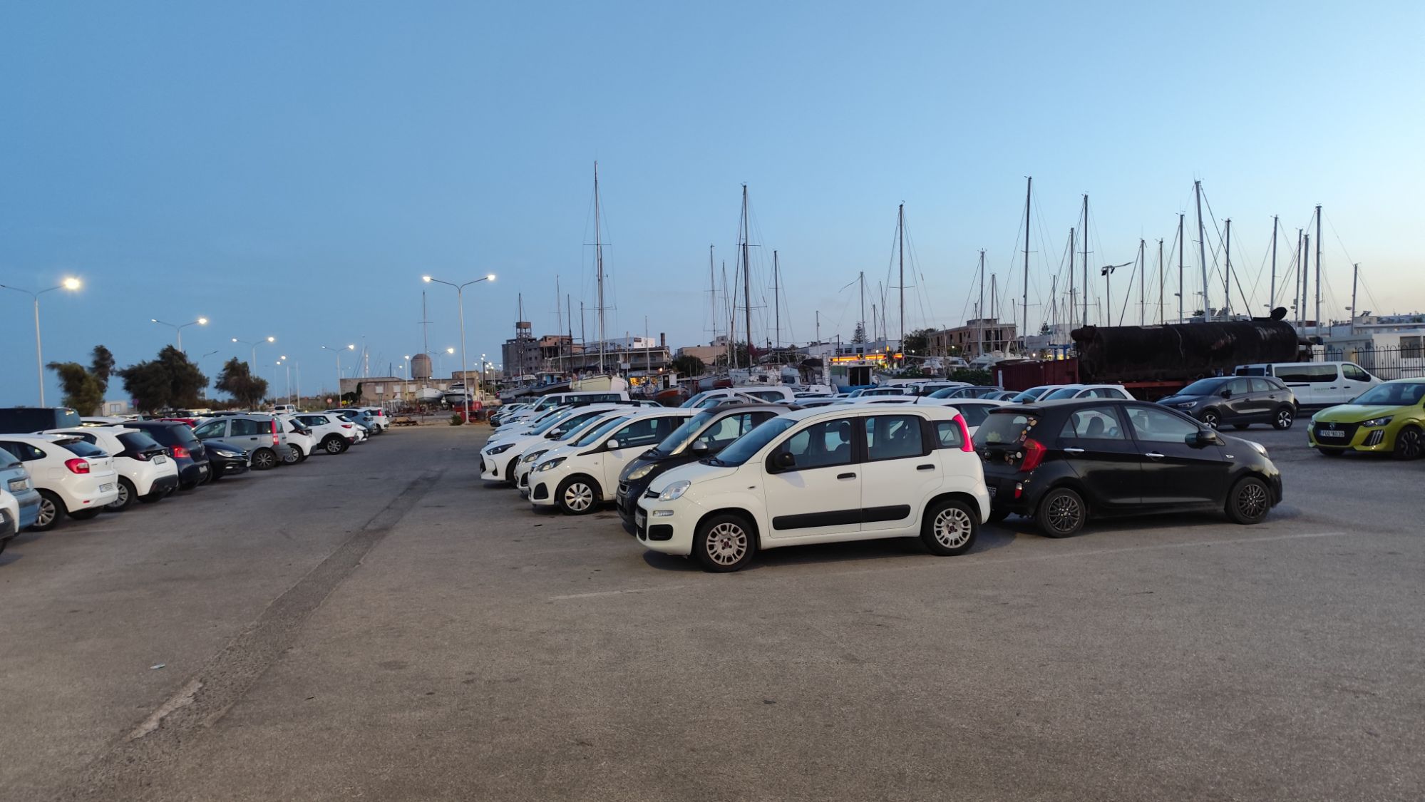 Záchytné parkoviště Rhodos