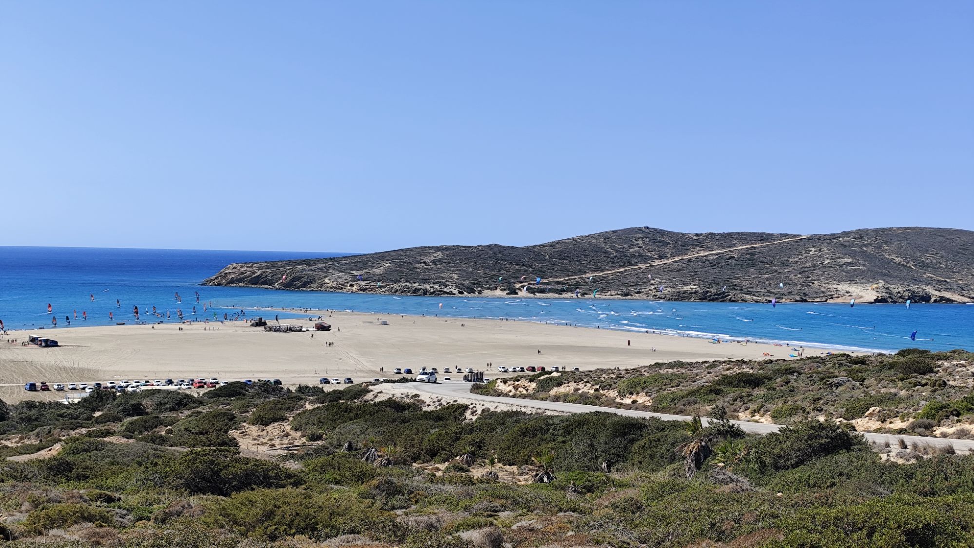 Slunečné pláže ostrova Rhodos